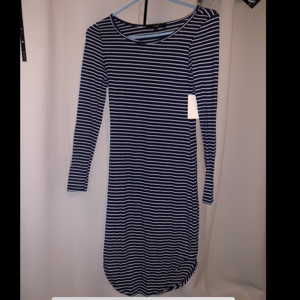 tight striped sundress